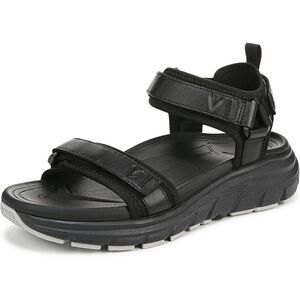 Vionic Womens Walk Max Wanderer Sandal - Black Leather